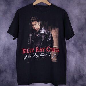 Vintage 90s Billy Ray Cyrus Give My Heart to You country music shirt
